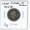 Image 1 : 1938 Columbia Silver 20 Centavos