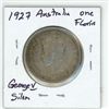 Image 2 : 1927 australia silver 1 Florin