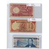 Image 1 : Lot of 4 banknotes:  1967 Nigeria 1 Pound, 1939 Uruguay 100 Pesos, 1981 Mexico 50 Pesos (x2)