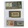 Image 1 : Lot of 5 Netherlands banknotes:  1940 Ten Gulden, 1920 One Gulden Silver Voucher, 1945 One & 2 1/2 G