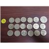 Image 1 : Lot of 18 Great Britain Coins:  One Pound (x17) including years 1983 to 2005, 1986 Two Pounds