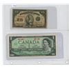 Image 1 : Lot of 2: 1923 Dominion of Canada 25¢ Shinplaster, Campbell/Clark (#656624) & 1867 1967 Canada $1, B