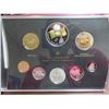 Image 1 : 2005 canada silver proof set. Gold plated flag anniversary dollar