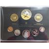 Image 1 : 2009 Canada Silver Proof Set, gold-plated Flight in Canada Anniversary Dollar