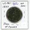Image 1 : 1837 Province of Canada Banque du Peuple Un Sou LC-8C1