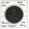 Image 2 : 1850 Bank of Upper Canada One Penny Token PC-6A1