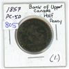 Image 1 : 1857 Bank of Upper Canada Half Penny Token PC-5D (1.)