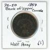 Image 2 : 1857 Bank of Upper Canada Half Penny Token PC-5D (1.)