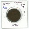 Image 1 : 1881H Canada Large Cent