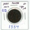 Image 1 : 1884 OBV2 canada large cent