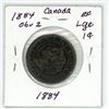 Image 2 : 1884 OBV2 canada large cent