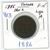Image 1 : 1886 OBV2 canada large cent