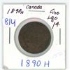 Image 1 : 1890 H canada large cent