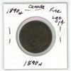 Image 2 : 1890 H canada large cent