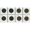 Image 1 : Lot of 8 large pennies - 1896, 1899, 1907, 1908, 1909, 1915, 1938, 1947