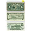 Image 2 : 1937, 1954, 1973 Canada one dollar bills