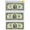 Image 1 : Lot of three USA two dollar bills