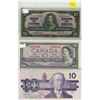 Image 1 : 1937, 1954, 1989 Canada $10 ten dollar bills