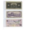Image 2 : 1937, 1954, 1989 Canada $10 ten dollar bills
