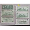 Image 3 : Lot of 6 CAD $1.00 - 1937, 1954 replacement note, 1954, 1967, 1967, 1973