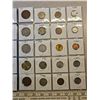 Image 4 : 3 full sheets (60 coins) of foreign coinagemany countries