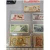 Image 2 : 4 full sheets (15) foreign bills many countries