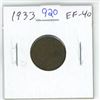 Image 1 : 1933 Canadian Small Cent. EF-40.