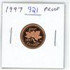 Image 1 : 1997 Canadian Small Cent. Proof with Ultra Heavy Cameo.