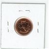 Image 2 : 2002P Old Effigy Magnetic Canadian Small Cent. Specimen-66. Red.