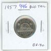 Image 1 : 1957 Bug Tail 5 Cents. There is a Die Chip on the end of the beaver’s tail that looks like 