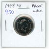 Image 1 : 1998W Canadian 5 Cents. W Mint Mark for Winnipeg. Proof Like-65.