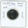 Image 1 : 2003P Old Effigy Canadian 5 Cents. P = Plated. Proof Like-65.