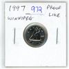 Image 1 : 1997 Winnipeg 10 Cents. From a Proof Like Set. PL-65. Lustrous.