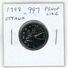 Image 1 : 1998 Ottawa Canadian 25 Cents. From a Proof Like Set.