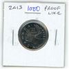 Image 1 : 2013 Canadian 25 Cents. Proof Like.