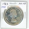 Image 1 : 1963 Canadian Silver Dollar. MS-63.