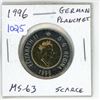 Image 1 : 1996 German Planchet Toonie. This planchet was made in Germany & differs from the normal Canadian pl