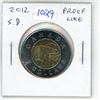 Image 1 : 2012 Toonie with Security Device. Proof Like.