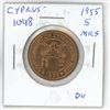 Image 1 : Cyprus. 1955 5 Mils. BU.