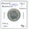 Image 1 : French Polynesia. 1965 1 Franc. Uncirculated.