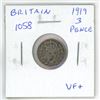 Image 1 : Great Britain. 1919 Silver 3 Pence. VF+.