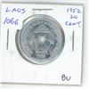 Image 1 : Laos. 1952 20 Centimes. Elephants. BU.