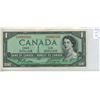 Image 1 : 1954 Modified Portrait $1. Beattie-Coyne signatures. X/L Prefix. BC-37a. VF-20.