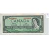 Image 1 : 1954 Modified Portrait $1. Beattie-Rasminsky signatures. F/P Prefix. BC-37b-i. AU-50.