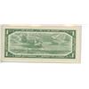 Image 2 : 1954 Modified Portrait $1 Replacement note. Beattie-Rasminsky signatures. *C/F Replacement Prefix. B