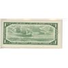 Image 2 : 1954 Modified Portrait $1 Replacement note. Lawson-Bouey signatures. *X/F Replacement Prefix. BC-37d