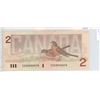 Image 1 : 1986 $2 Low Serial Number. Thiessen-Crow signatures. EGG Prefix. Low Serial Number 0000074. BC-55b-i
