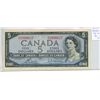 Image 1 : 1954 Modified Portrait $5. Bouey-Rasminsky signatures. S/X Prefix. BC-39c. VF-20.