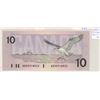 Image 1 : 1989 $10 Replacement. Thiessen-Crow signatures. ADX Replacement Prefix. BC-57aA. AU-50.