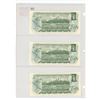 Image 2 : Lot of 3 Consecutive Serial Number 1973 $1 notes. Crow-Bouey signatures. BAD Prefix. Serial Numbers 